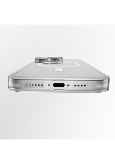 İphone 16 Pro Uyumlu Kılıf M-safe Şarj Özellikli Youngkit Ice Serisi Kapak Şeffaf