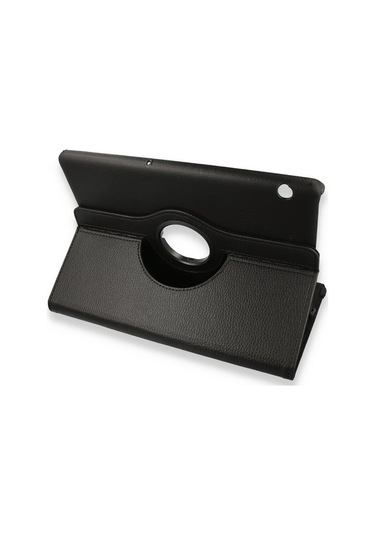 Huawei Uyumlu Mediapad T3 10" 360 Derece Döner Standlı Tablet Kılıf - Siyah