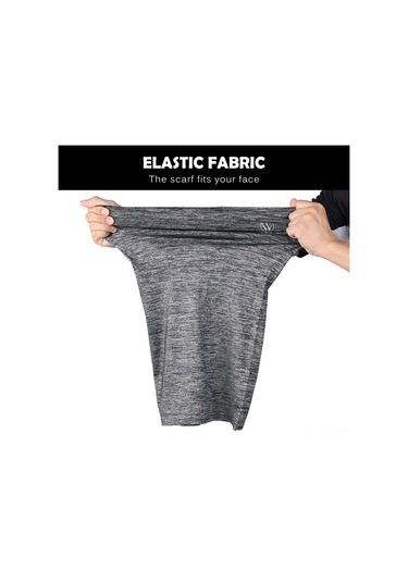 Ranyeek Yaz Sporları İçin Uv Koruyucu Nefes Alabilir Bisiklet Bandanası, Gri Gri