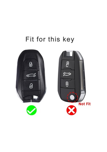 Beyaz Yumuşak Tpu Araba Uzaktan Anahtar Kılıfı Peugeot Uyumlu 308 408 508 2008 3008 4008 5008 Citroen C4 C4l C6 C3-xr Picasso Ds3 Ds4 Ds5 Kabuk Fob