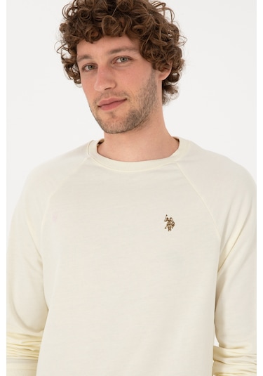 U.s. Polo Assn. Erkek Sweatshirt 50313752-vr256 İnci