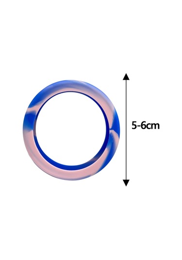 Homyl 8 Adet Bagaj Jant Kapakları Çizikleri Önler Mavi-pembe Mavi Pembe Mavi - Pembe