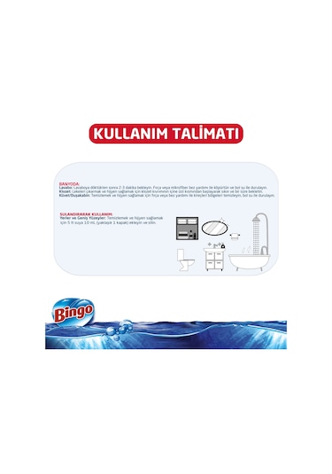 Bingo Oksijen Hassas Hijyen Klorsuz Çamaşır Suyu 750 ML