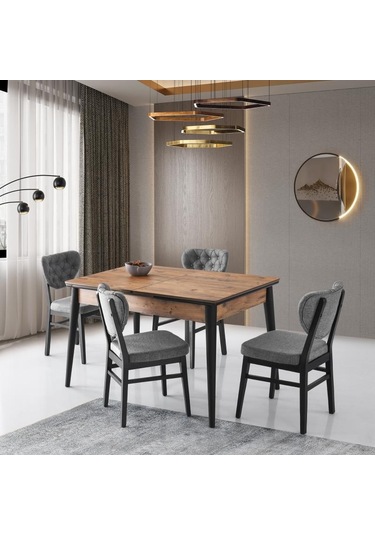 Sırma Masa, Prime Sandalye , Atlanik Çam, 130 80 Açık Ceviz