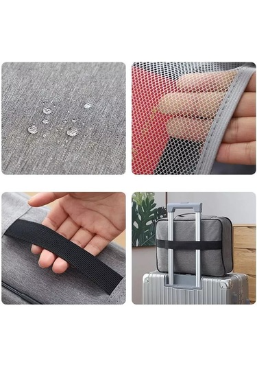 Lıtebag Şifreli Kilitli A4 Belgeler İçin Seyahat Düzenleyici 204905051 Mavi