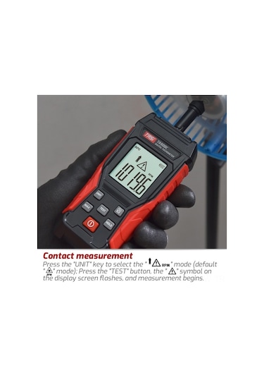 Ebitda Taşınabilir Dijital Takometre Ta500a/b/c - Yüksek Hassasiyet Optoelektronik/temaslı Ölçüm Siyah Siyah Ta500b