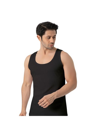 Lüx Drm Erkek Kaşkorse Atlet 156 Siyah