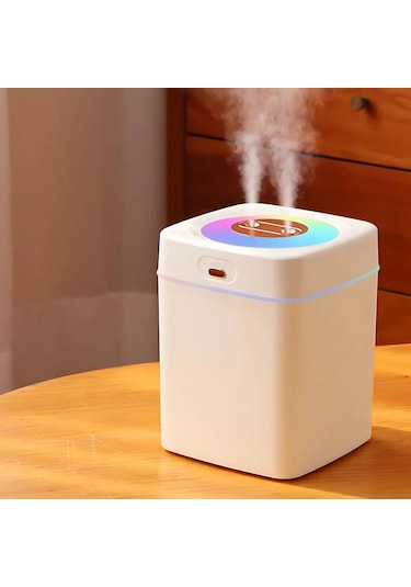 Polham 3 Litre Nano Ultrasonik Çift Püskürtmeli Hava Nemlendirici, Buhar Makinası, Koku Eklenebilir