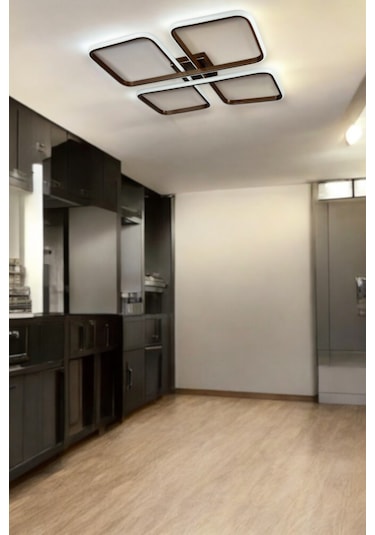 Specula Kahverengi Beyaz Ledli - Mutfak - Salon Led Avize Kahve Rengi