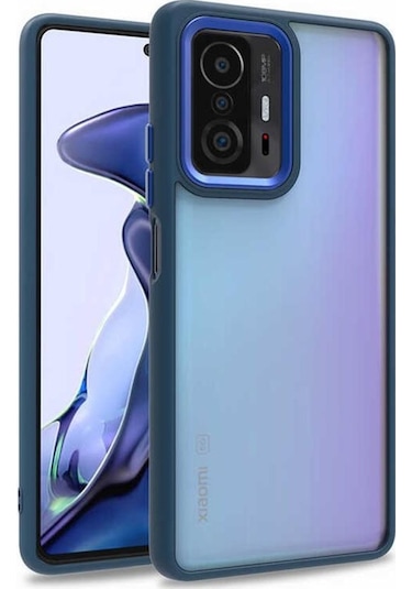 Xiaomi Mi 11T Pro 5G Kilif Kamera Korumali Mat Renkli Silikon 551649471