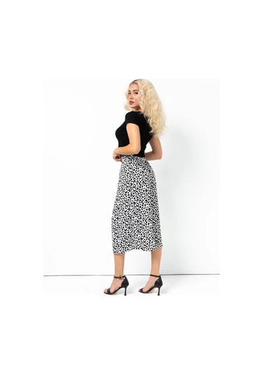 A.malika Kadın Yazlık Uzun Lastikli Etek 446361220 Beyaz