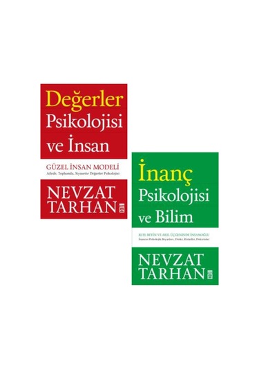 Değerler Psikolojisi Ve Insan + Inanç Psikolojisi Ve Bilim 2 Kitap Set - Nevzat Tarhan