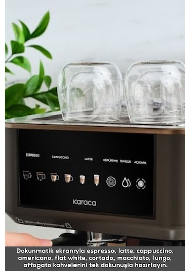 Karaca Mycaffe Barista S10 Espresso Latte Ve Cappuccino Makinesi