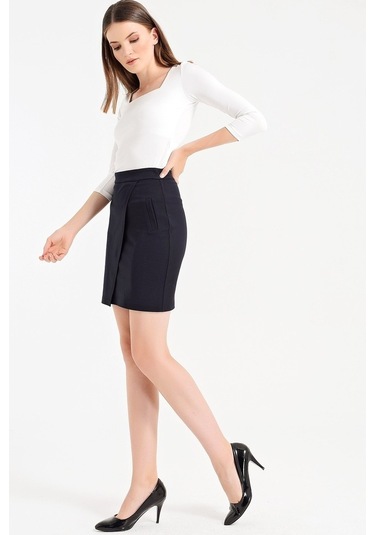 Yüksek Bel Anvelop Etek -