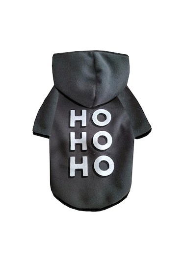 Alphadog Hohoho Gri Polarlı Küçük Irk Köpek Sweatshirtü