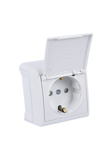 Viko 90681012 Vera Sıva Üstü Ç.k. Kapaklı Priz