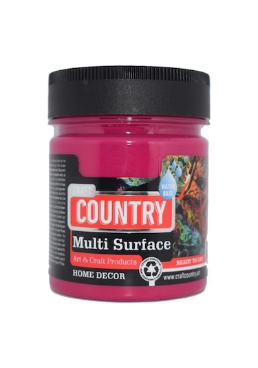 Akrilik Hobi Boyası Craft Country Multi Surface 120Cc Fuşya 1040-