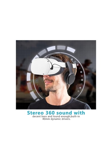 Globular Meta Quest 2 İçin Kulaklık - Beyaz