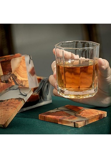 Büyük Bardak Altlığı Şeffaf Doku Yeniden Kullanılabilir Haşlanma Önleyici Diğer