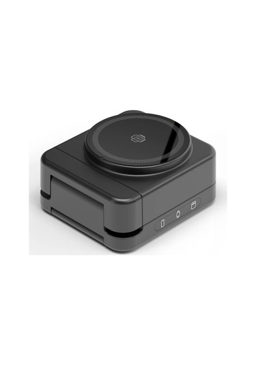 Motion003 Katlanabilir Kablosuz Hizli Sarj Cihazi 3u 1 Arada Cok Fonksiyonlu Siyah Beyaz Telefon Sarj Aleti