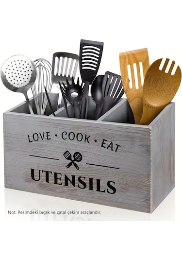 Üç Bölmeli Bıçak, Çatal Ve Kaşık Sınıflandırmalı Saklama Kutusu-g