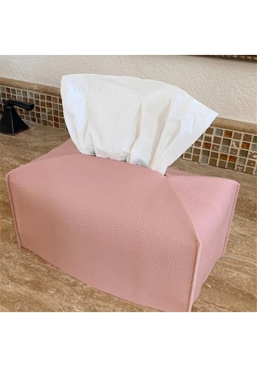 Mavi-basit Doku Kutusu Kutu Konteyner Deri Retro Tuvalet Pompalama Kutusu Araba Havlu Peçete Kağıtları Çanta Tutucu Kutusu Kasa Kılıfı Masa Dekor