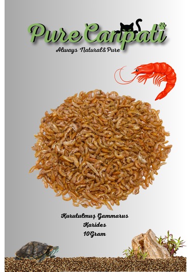 Purecanpati Kurutulmuş Gammarus Kaplumbağa Yemi 10 Gr