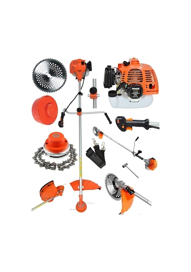 Mager Benzinli Yan Tip 52 Cc 9,9hp Tırpan Capa Canavar Başlık Çim Çalı Çırpı Biçme Makinası