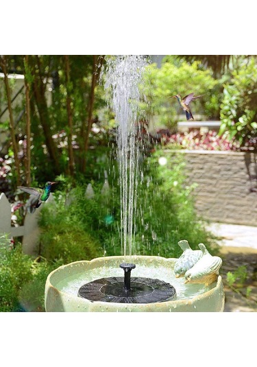 Springsun Garten Güneş Enerjili Fıskiye Pompa, Tıkanıklık Önleyici Ve Çift Filtreli, Akış Kontrollü, 65cm Maksimum Yükseklik