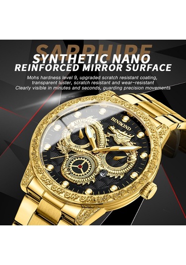 Sones Yazole 350 Üç Gözlü Erkek Spor Saati Kuvars Saat Beyaz Tepsi Siyah Kemer