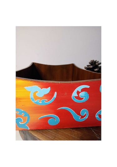 Çok Amaçlı,el Boyaması Rölyef Kabartma Ahşap Kutu