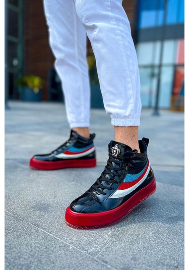 Ch973 - Majesty Kt Erkek Bot Sıyah Çok Renkli