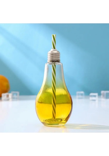 Dolana 280 Ml Pipetli Ve Kapaklı Bardağın Kavanozu, Karışık 139713320 Gri