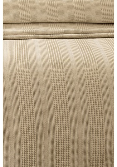 Kopanaki Dantelli Çift Kişilik Waffle Pike-210x230 Cm Bej Bej
