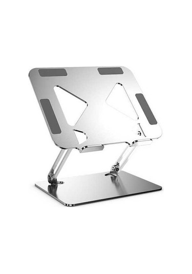 Ebitda 17,3 İnçe Dizüstü Bilgisayarlar İçin Ayarlanabilir Metal Stand, Taşınabilir Isı Dağılımı Tutucu, Gümüş Renk