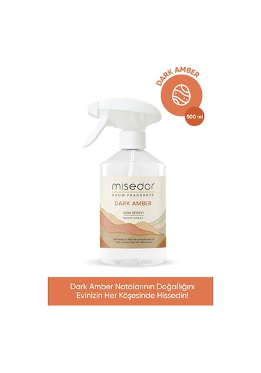 Misedor Dark Amber Çubuklu Oda Kokusu 120 ML + Oda Spreyi 500 ML