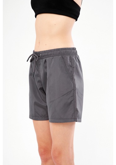 Fantasy Kadın Füme Cepli Hızlı Kuruyan Deniz Şortu Edy6110f Füme