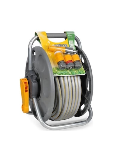 Hozelock 2431H Duvara Monte Hortum Makarası 25 M + Sulama Seti