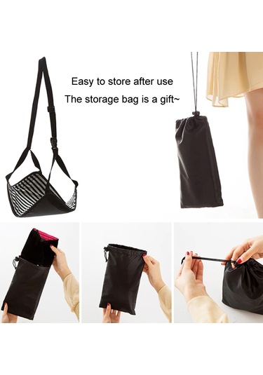 Sones Seyahat Ayak Dayanağı Hamağı Ofis Eğlence Pedalı, Renk: Gül Kırmızı Bölünmüş Diğer