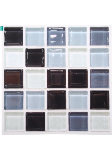 Yaleker Pvc 3d Mozaik Duvar Sticker, Otomatik Yapışkan, Dekoratif, Kolay Kurulum, Dayanıklı, Banyo/mutfak Uygun Diğer