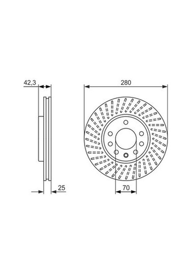 Opel Zafira B 1.6 2007-2015 Bosch Ön Disk 2 Adet