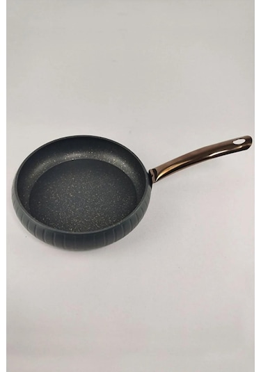 Oms 3528 Antrasit Bakır 7 Parça Meridian Tencere Seti