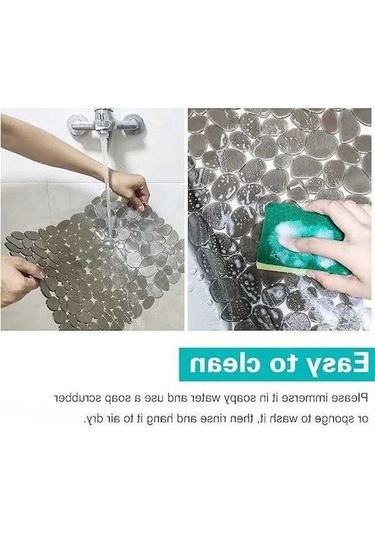 Pazly Kahverengi 40x30cm Kaymaz Lavabo Koruyucu Mat, Su Geçirmez Ve Çizilmeye Dayanıklı Kahverengi