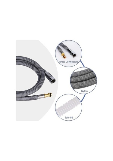 Tongxida Yedek Takımı Mutfak Musluğu Hortumu Gümüş Zy Gümüş Bosphorusboutique GÜMÜŞ