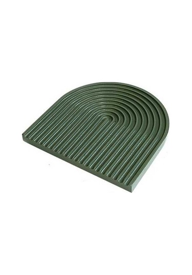 Dancemonkey Su Dalgası Çay Çerez Sunum Kesme Tahtası Koyu Yeşil M Koyu Yeşil, Geleneksel Tasarım Yeşil