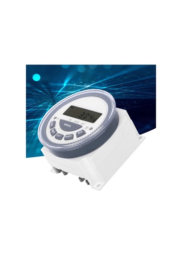 Vkemall Tm619h-2 Lcd Dijital Zaman Kontrol Anahtarı, 4 Güç Kaynağı, 30a Akım, Kesinti Sonrası Program Koruma, 24/12 Saat Seçeneği 12v Dc/ac