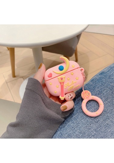 Honmex Airpods Uyumlu Pro Tws Kulaklık İçin 3d Silikon Korumalı Kılıf - Büyücülük Çubuğu Desenli 2. Model Diğer