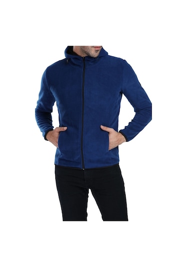 Ghassy Co. Erkek Kapşonlu Polar Ceket (152387624)
