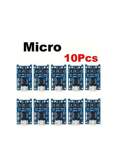 Cordial 10 Adet Mikro-10 5v 1a 18650 Lityum Pil Şarj Kartı Tp4056 Tip C Mikro Usb Şarj Modülü Koruma