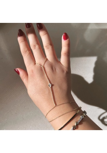 Çelik Taşlı Zarif Şahmeran Gold Gold